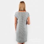 RETRO Kleid naturgrau