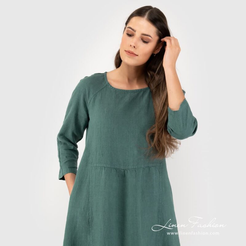 Green dress DELFINA.