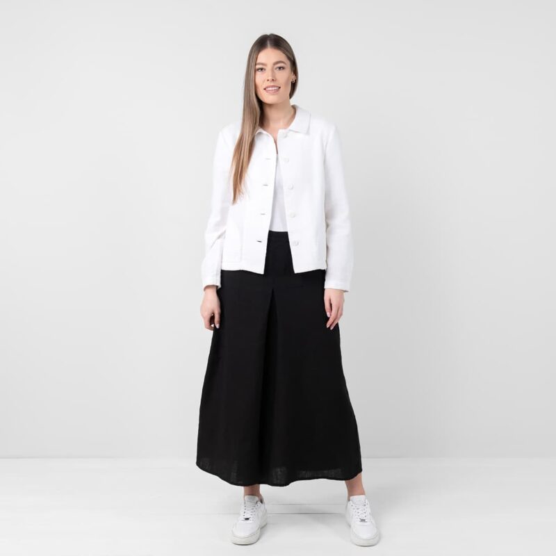 Linen cotton white jacket, 100% linen