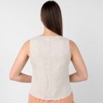 NELY Weste beige
