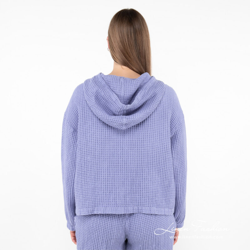 hoodie violet blue from backside.