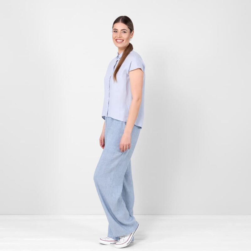 Linen bluish-grey shirt