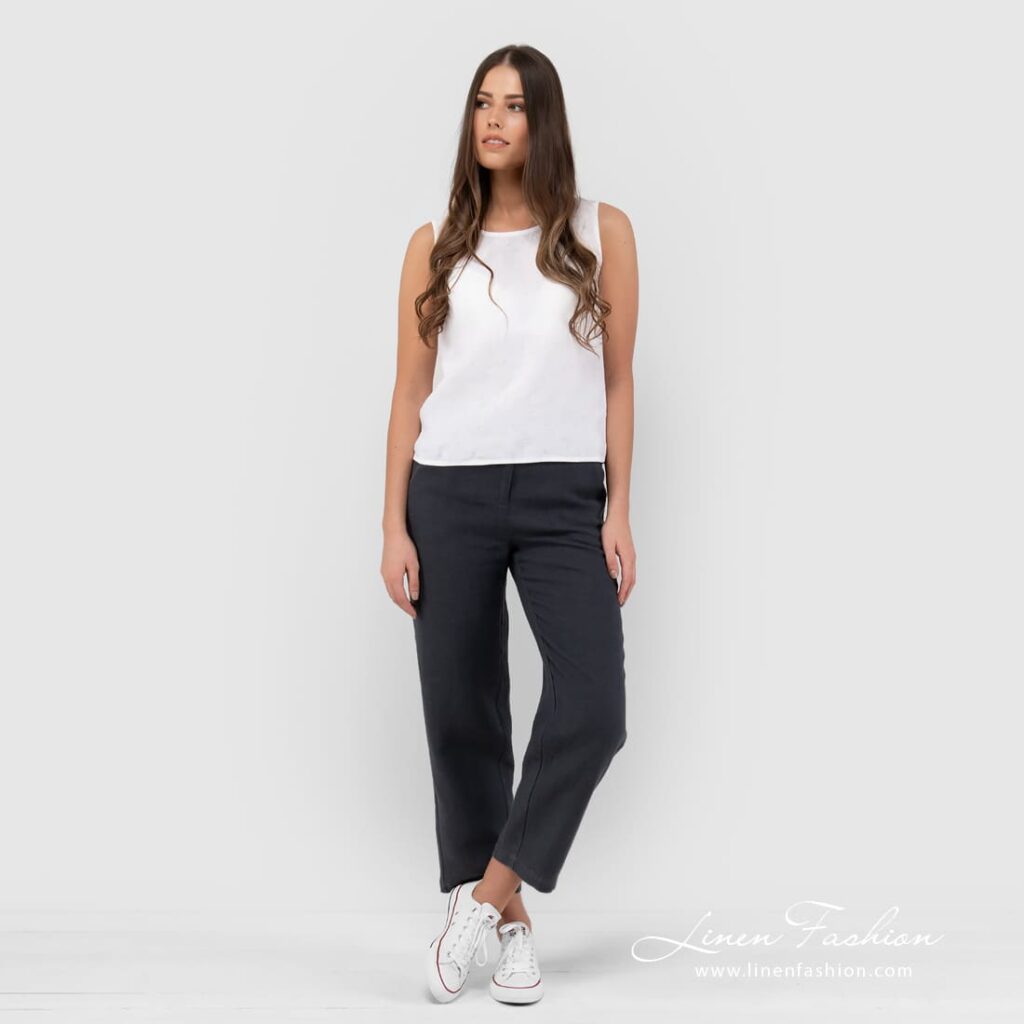 TATU Bluse weiß 2 TATU white linen blouse in full size