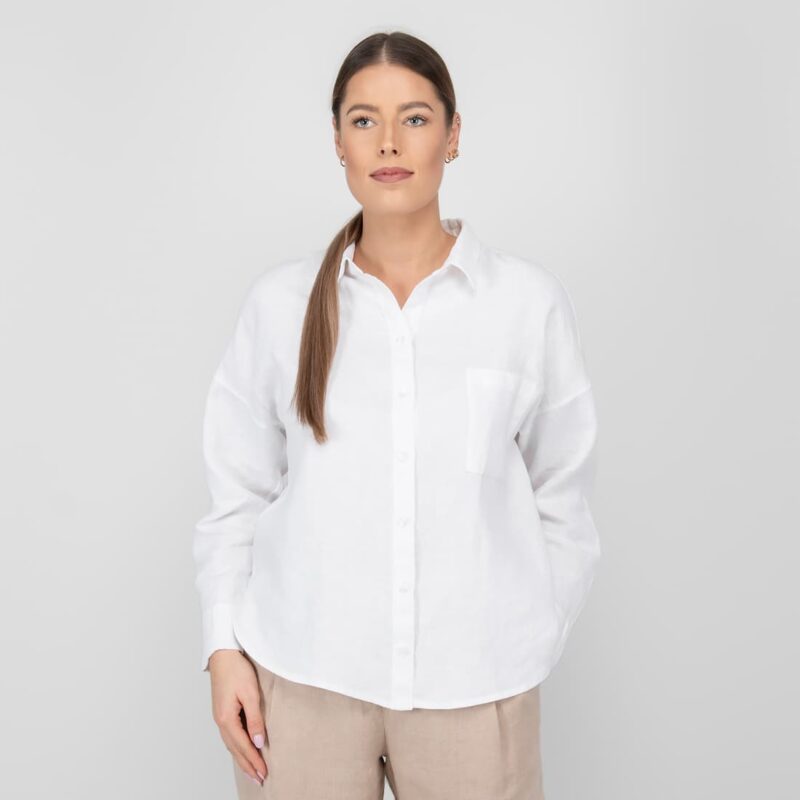 white linen shirt blouse