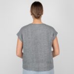 GAMBITA Bluse graurosa