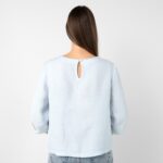 WANDA Bluse bläulich