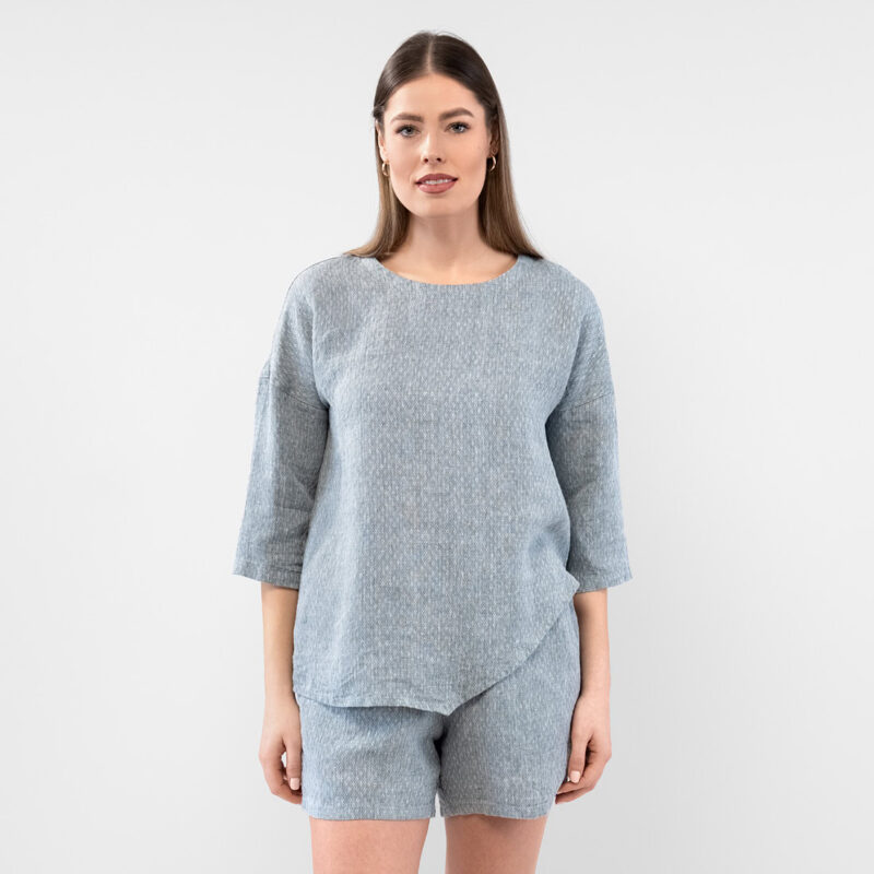 LOGAN Bluse grau