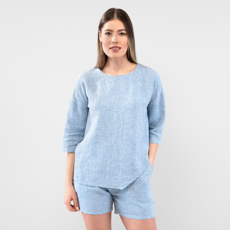 LOGAN Bluse hellblau