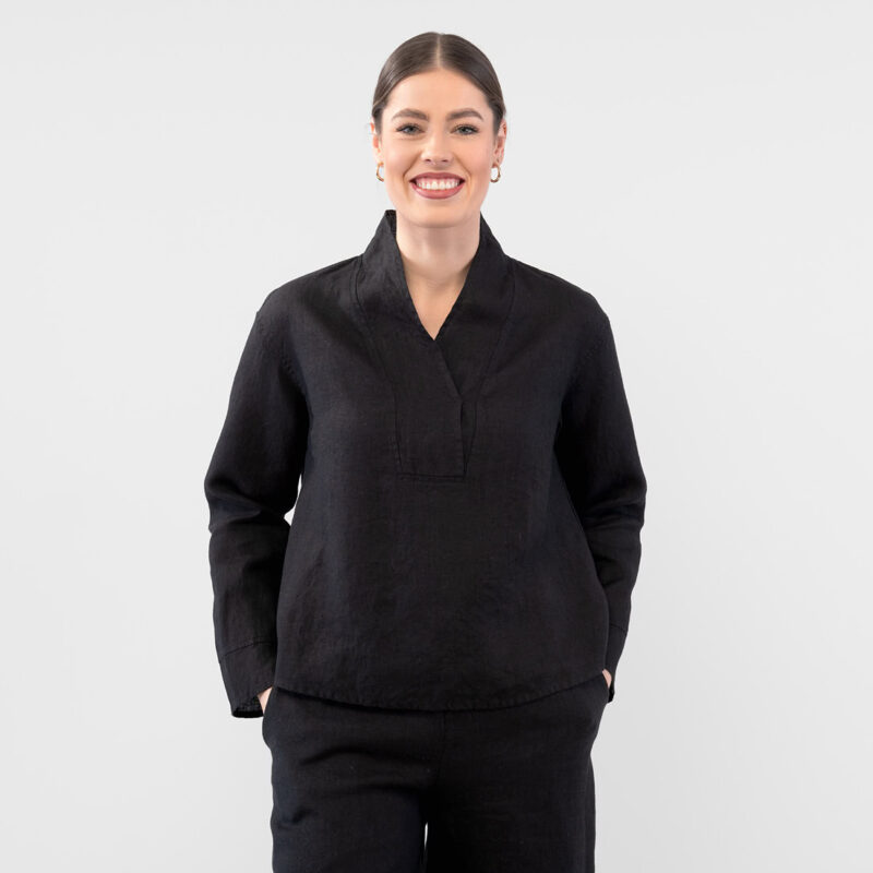 MAE Bluse schwarz