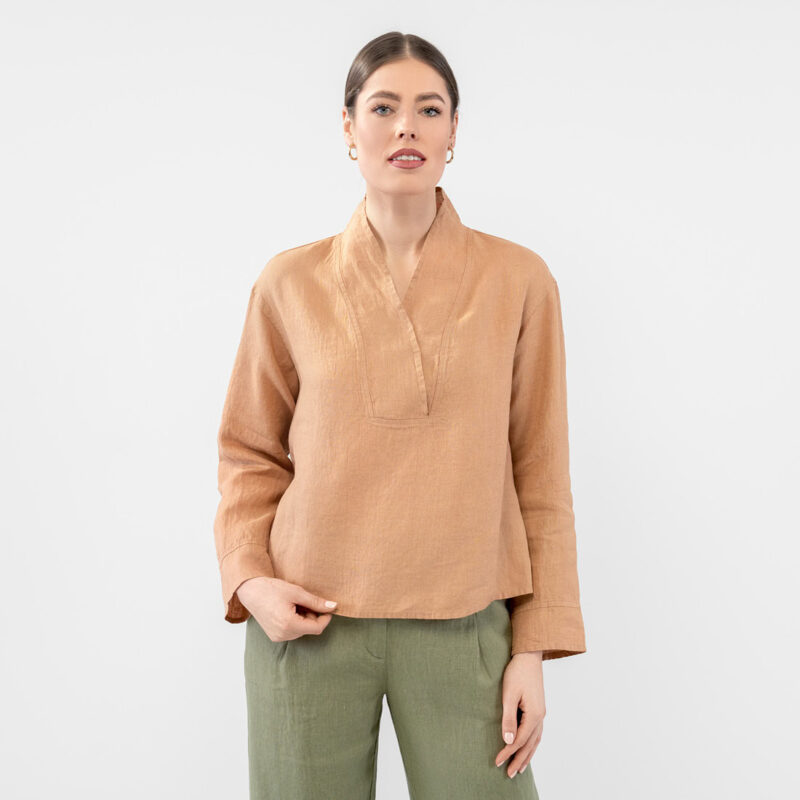 MAE Bluse dunkelgrau