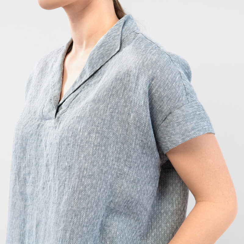 LOGAN BEY Bluse grau – Bild 4