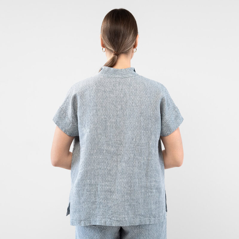LOGAN BEY Bluse grau – Bild 6