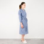 MARY LIN Bademantel blau