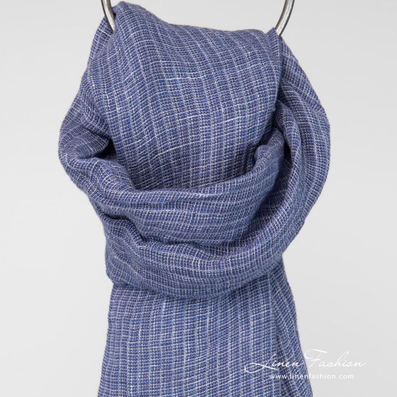 Linen violet scarf