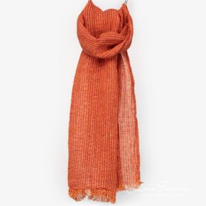 LOTTO MINI Schal orange 8 Linen ginger orange scarf full size
