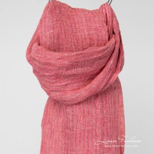 LOTTO MINI Schal rosa 7 Pink linen scarf