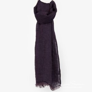 HALE Schal violett meliert 5 Eggplant melange scarf full size