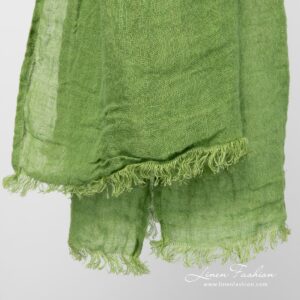 HALE Schal grün 9 HALE lime green scarf bottom