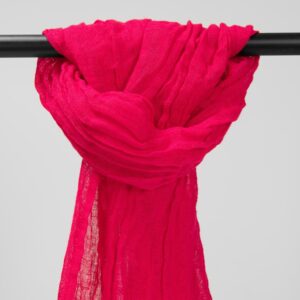 FINO Schal dunkelrosa 5 cyclamen linen shawl; washed