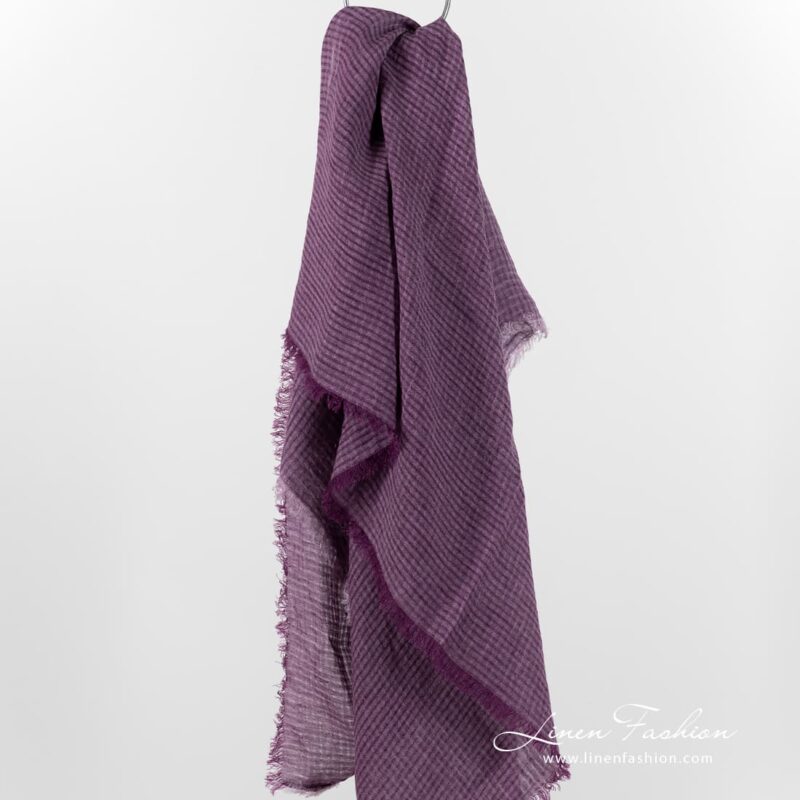 MARE violet linen scarf
