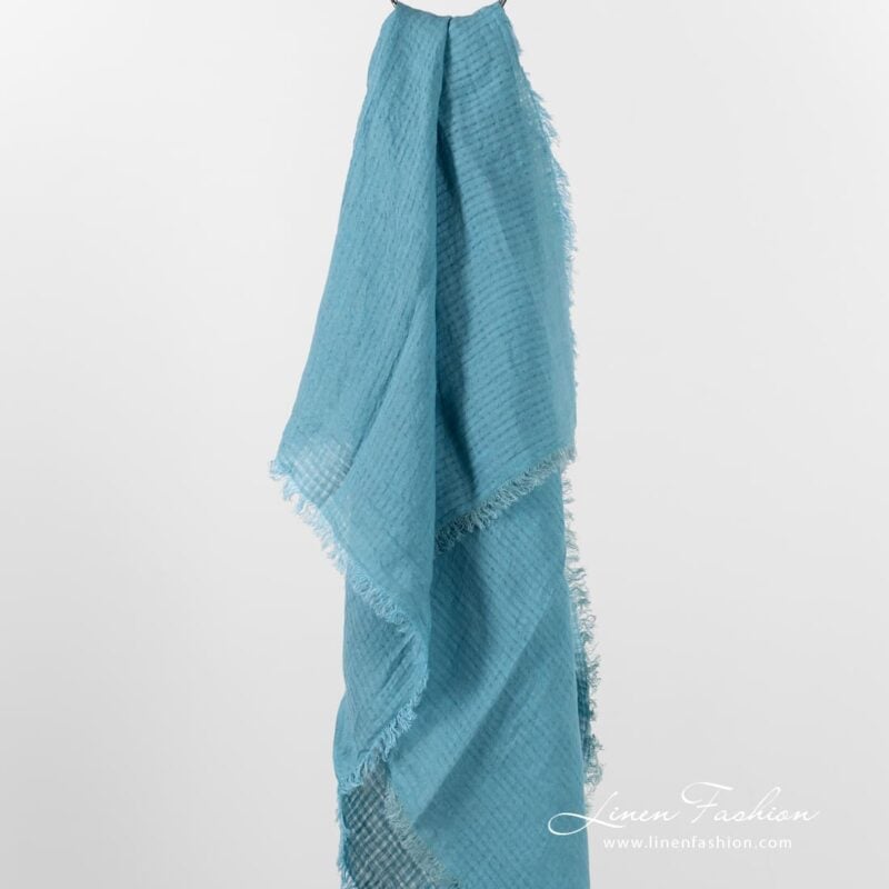 MARE blue linen scarf