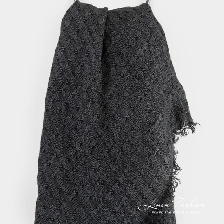 GALAXY grey linen scarf