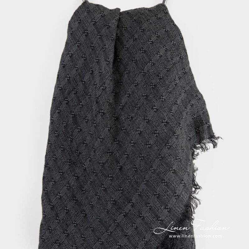 GALAXY grey linen scarf