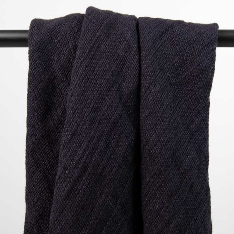 black linen scarf, square