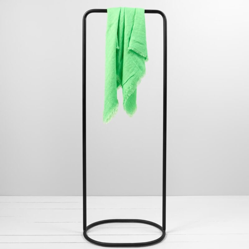 apple green linen scarf square size