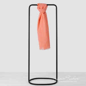 Linen cotton peach shawl.