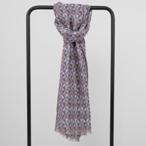 Violet linen shawl