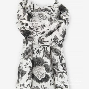 GARDENIA Schal schwarz 5 GARDENIA shawl black.