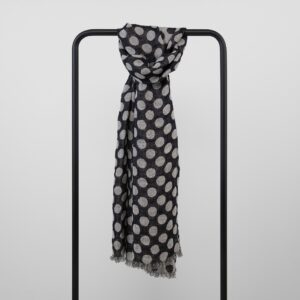 Black linen shawl