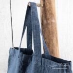 SALDO Tasche blau kariert