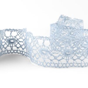 Linen lace grey-blue No. 87, 4.5cm width
