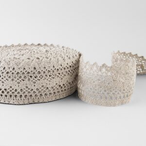 Leinenspitze Nr. 79, natur 3 Linen lace natural No. 79