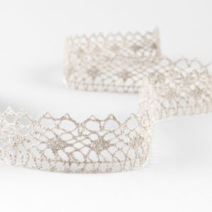 Leinenspitze Nr. 102, natur 4 Linen lace natural No. 102, 2cm width