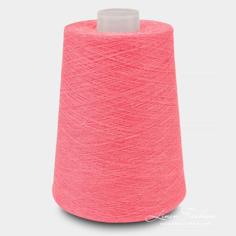 Linen Yarns In Bright Pink Color 1(1)
