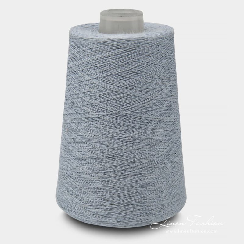 Linen Yarns In Matte Light Blue Color 2(18)