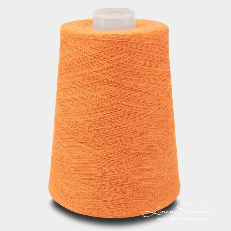 Linen Yarns In Orange Color - 8(4)