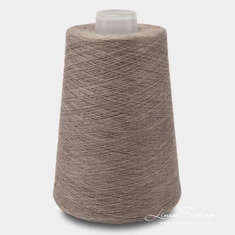 Linen yarns in greyish brown color - 11(32)