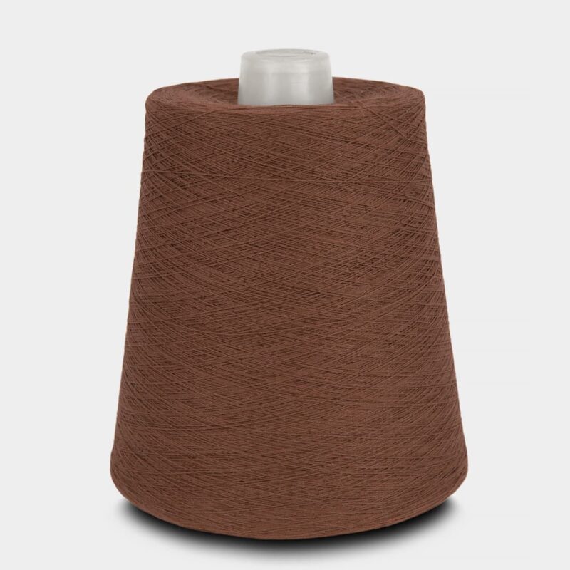 Cotton yarn dark chocolate brown