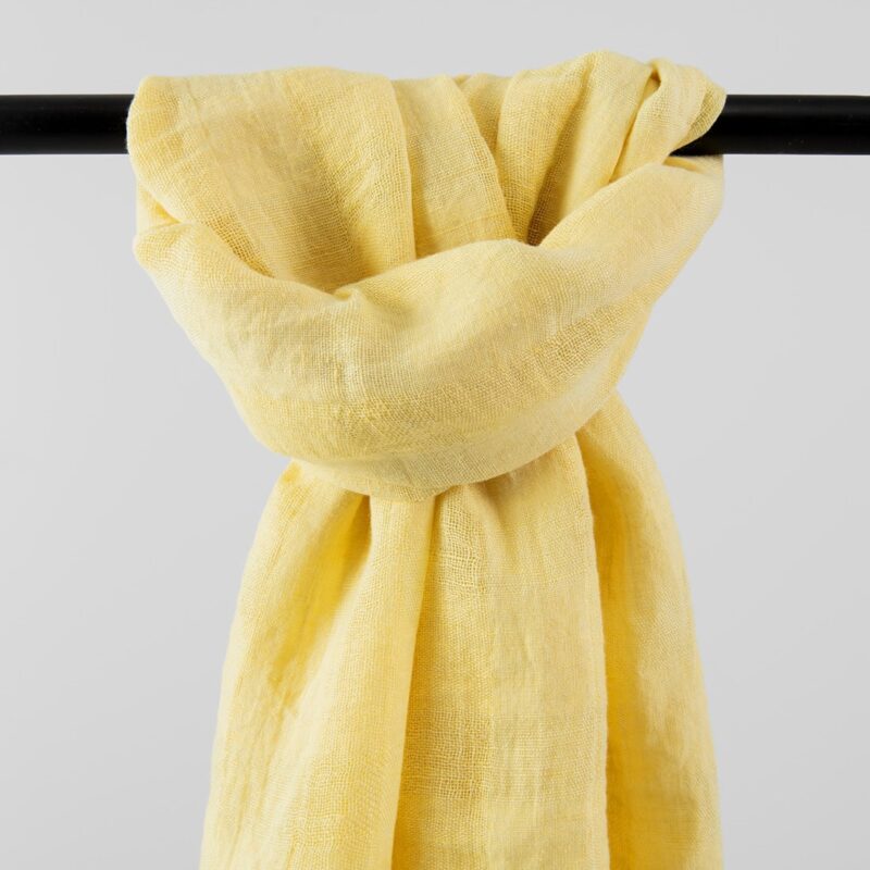 KORI Shawl yellow, pure linen