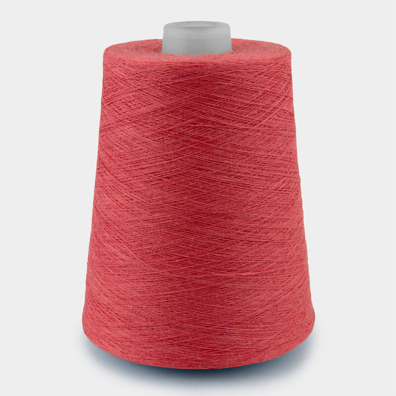 Linen yarn watermelon red