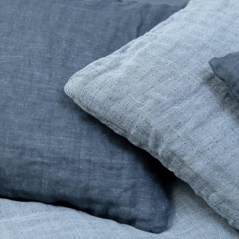 Linen cushion cover light grey
