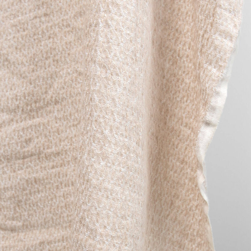 heavy washed linen light brown fabric, nice structure