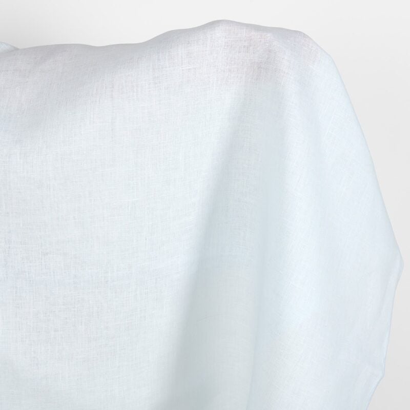 Linen fabric in illusion blue colour