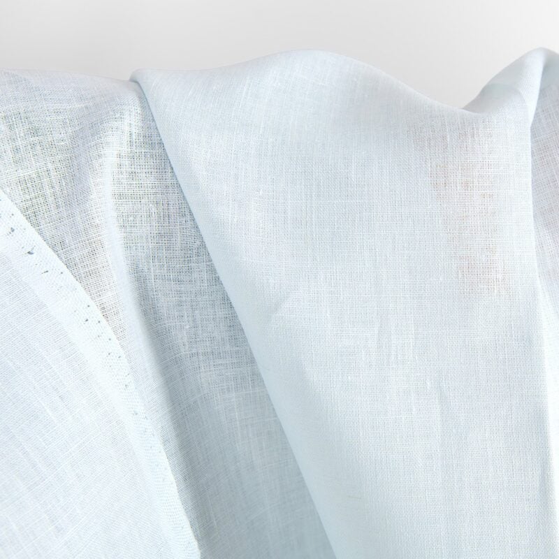 Linen fabric in illusion blue colour texture