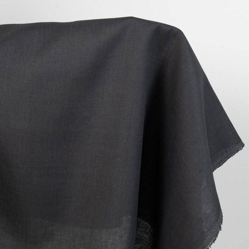 dark grey linen fabric