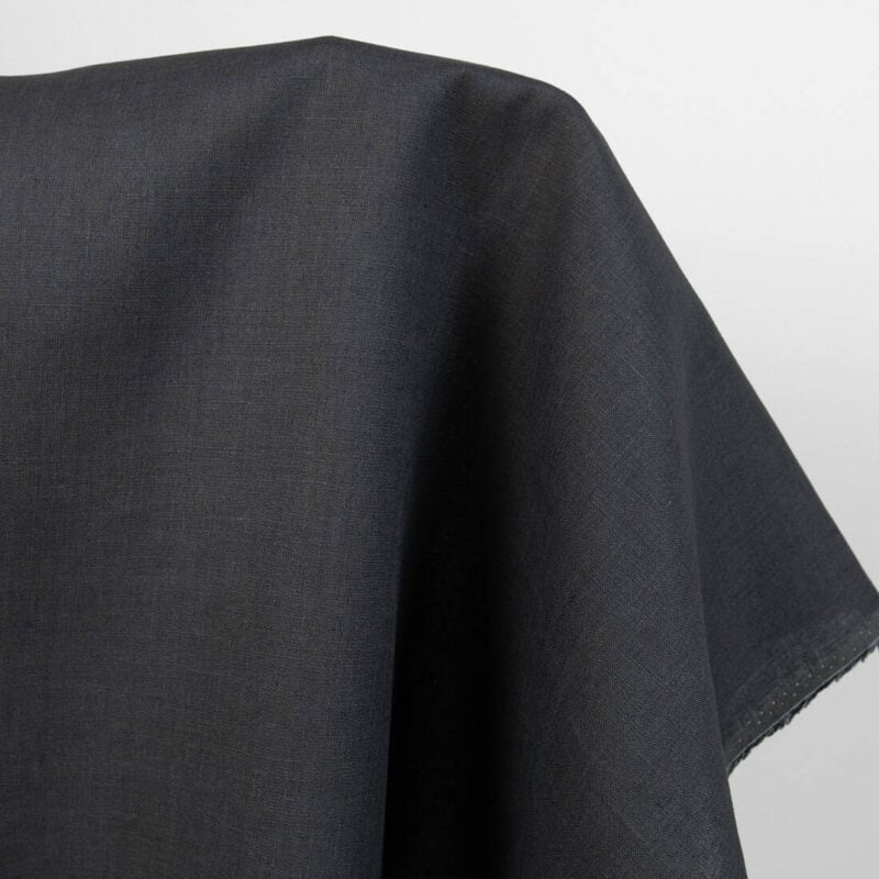 dark grey linen fabric, not washed